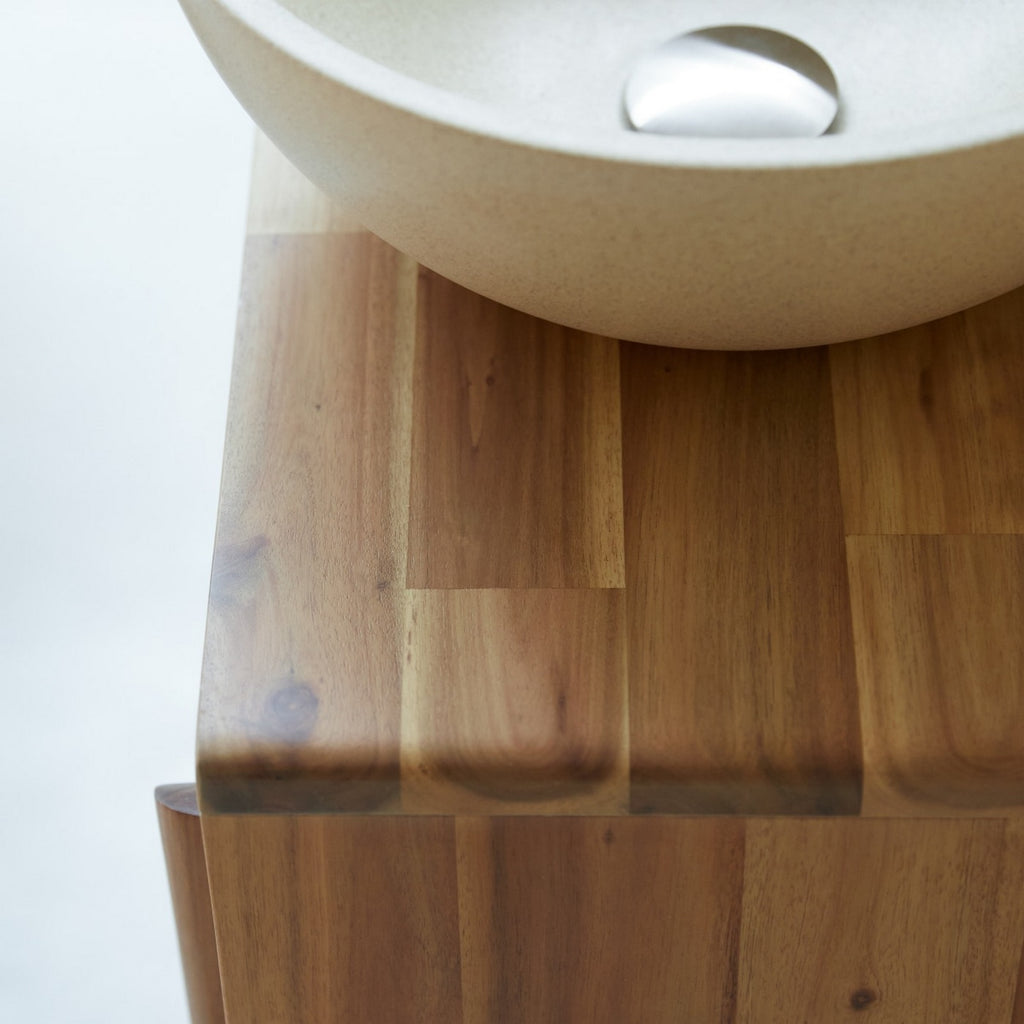 Lila - Meuble De Salle De Bain - Acacia - Naturel
