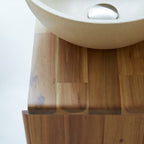 Lila - Meuble De Salle De Bain - Acacia - Naturel