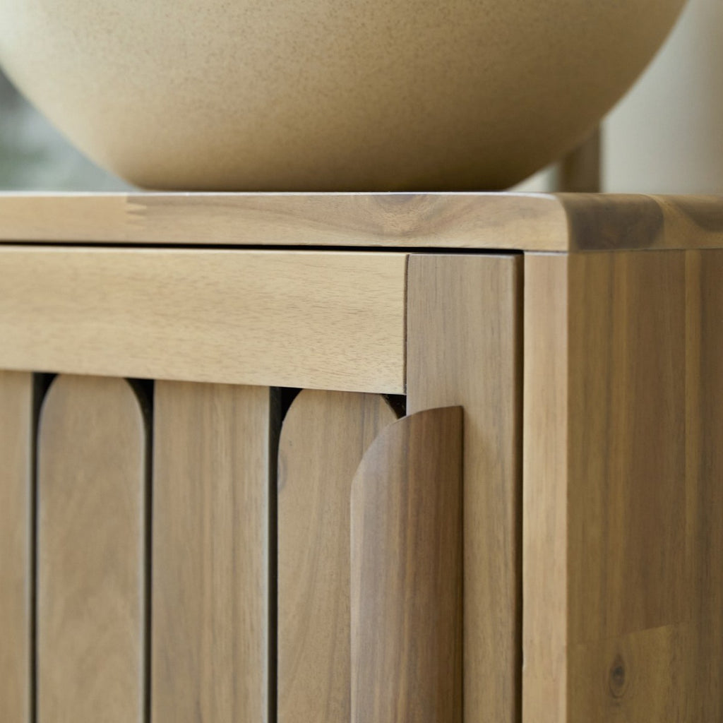 Lila - Meuble De Salle De Bain - Acacia - Naturel