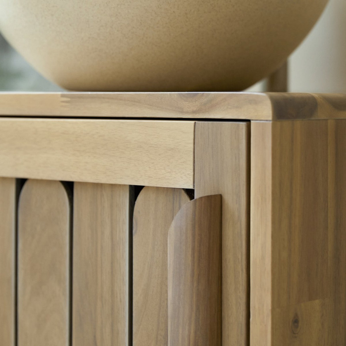 Lila - Meuble De Salle De Bain - Acacia - Naturel