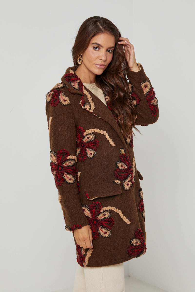 Coat 6990B - Chocolate