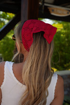 Bandana Crochet Gipsy - Rouge