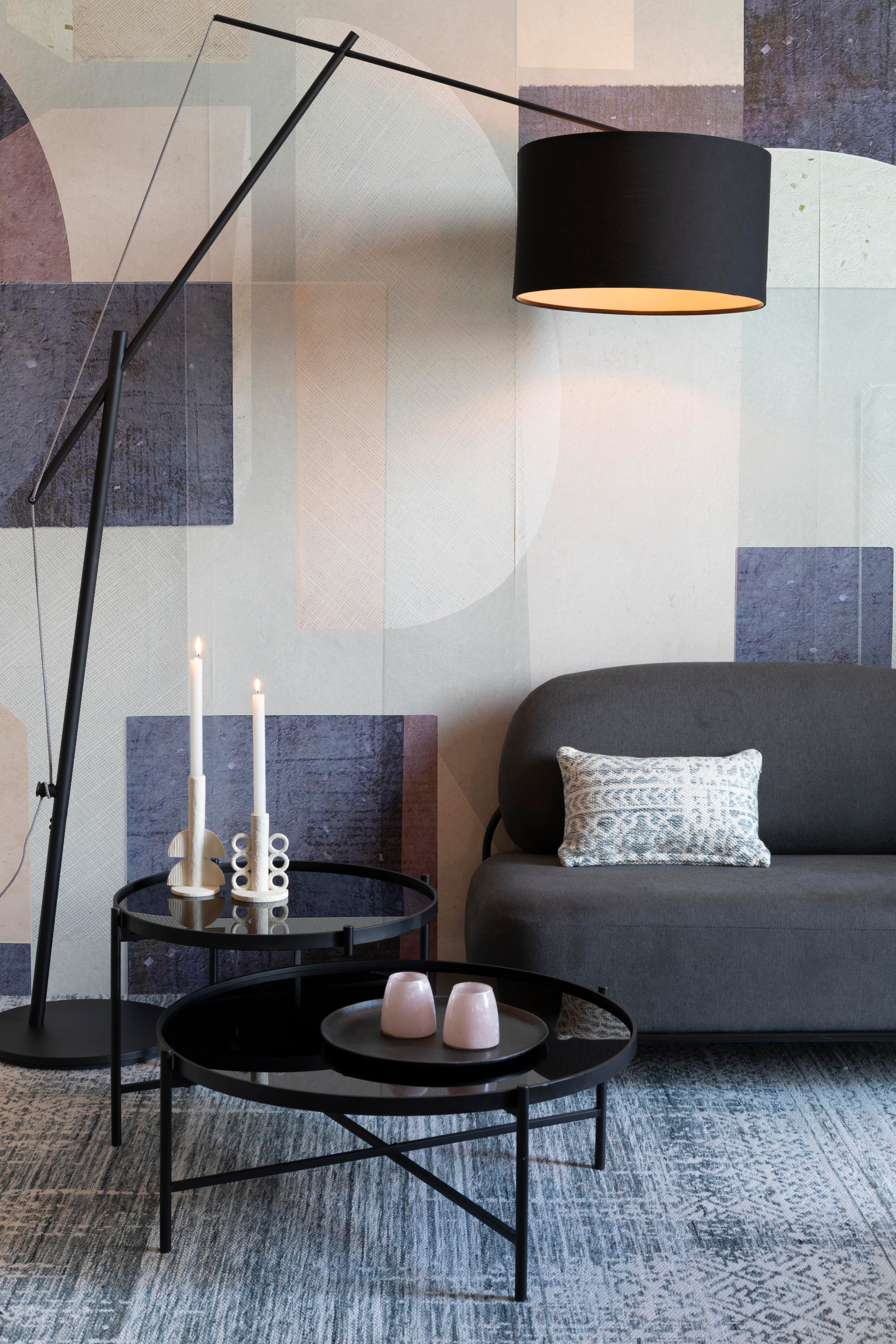 Li - Table Basse - Verre - Noir