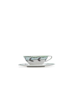Midnight Flowers - Lot De 2 Tasses À Café Basses + Soucoupes - Porcelaine Bone China - Blossom Milk