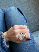 Anillo volcán plata