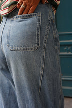 Jeans Wide Stone Blue