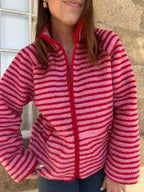 Chaqueta Polar a Rayas Carmen