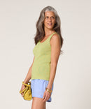Camiseta sin mangas Cotele - Verde lima - Mujer