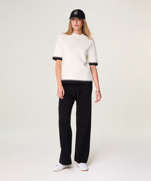 Jersey Mc de cuello alto - Blanco - Mujer