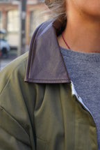 Constance Khaki Mid-Length Jacket