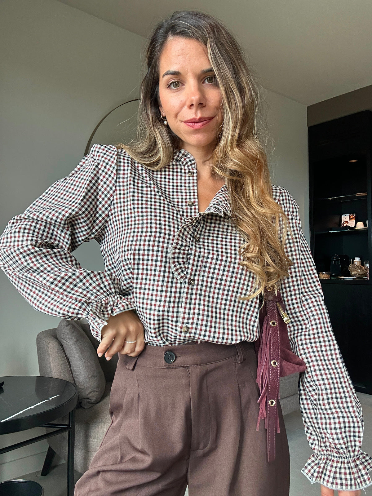 Blusa de cuadros Jeanne