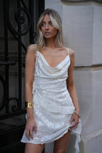 Robe À Sequins Dafné - Crème
