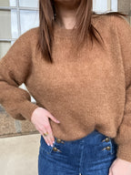 Maille en mohair et laine Gaia camel
