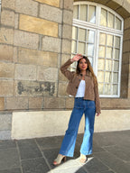 Chaqueta efecto ante Aline