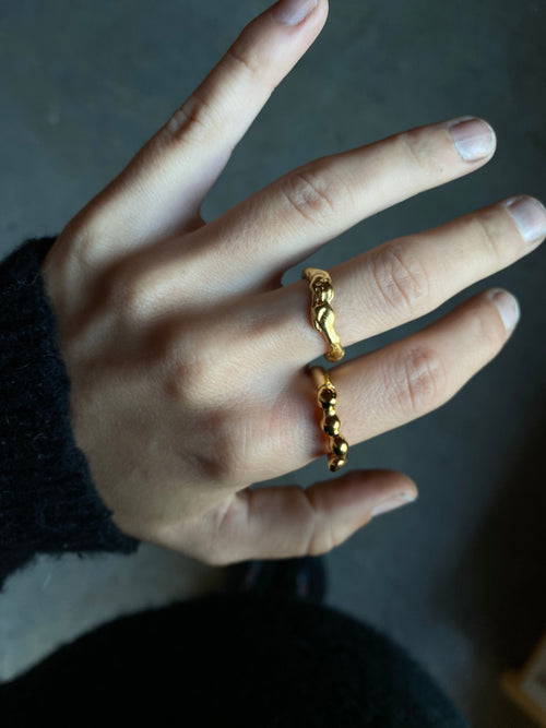 Anillo Ola 003 - Vermeil