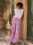 Pantalon Bandana - Rose