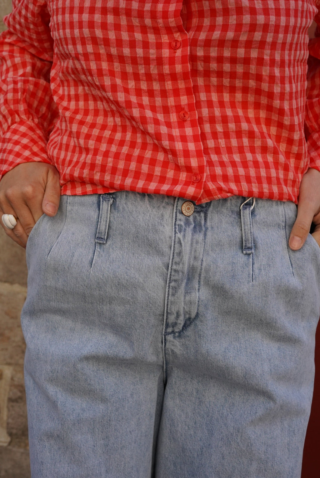 Jules Light Denim Wide Jeans
