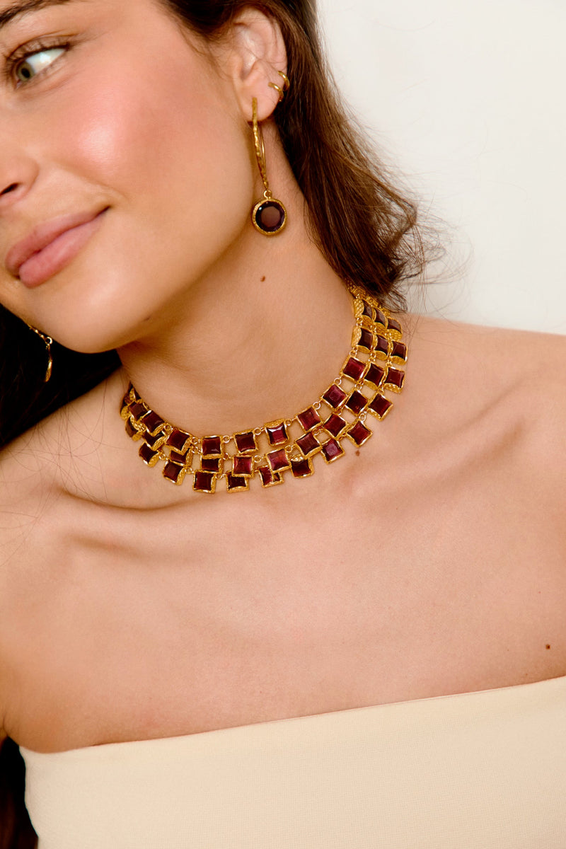 Pendientes Garnet