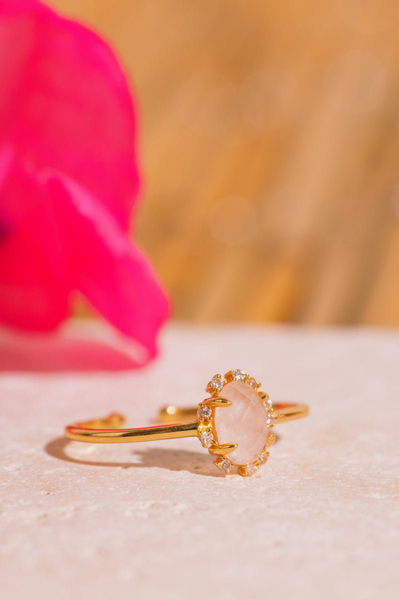 Bague Rehka - Quartz Rose