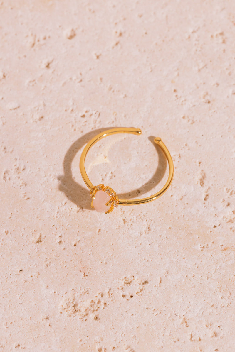 Bague Rehka - Quartz Rose