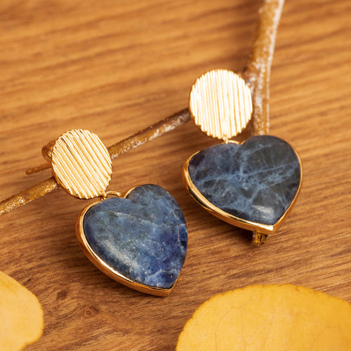 Mona Earrings - Sodalite