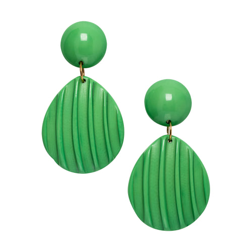 Pendientes Fany de resina - Verde