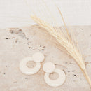Enza Earrings - Cream