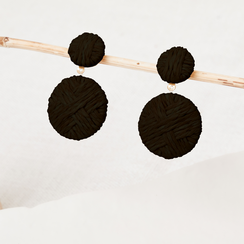 Pepita Earrings - Black