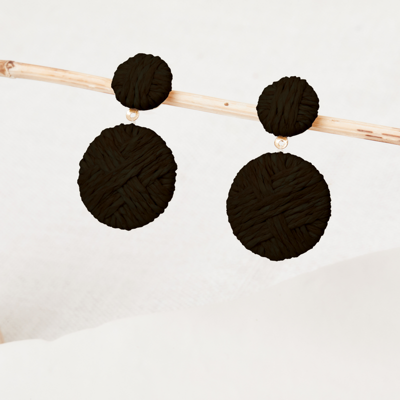 Pepita Earrings - Black