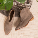 Botte Talon Plat - Taupe