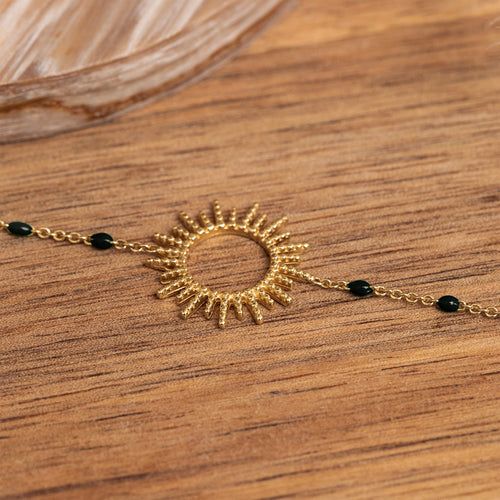 Pulsera Sol - Negro