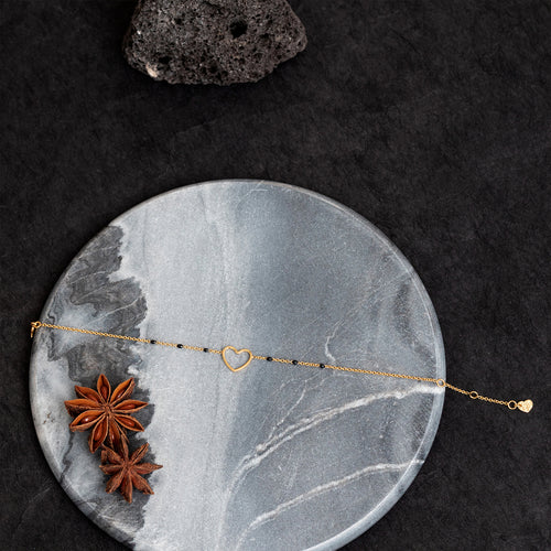 Heart Bracelet - Black