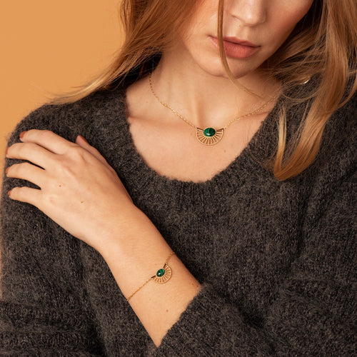 Rafaella bracelet - Malachite