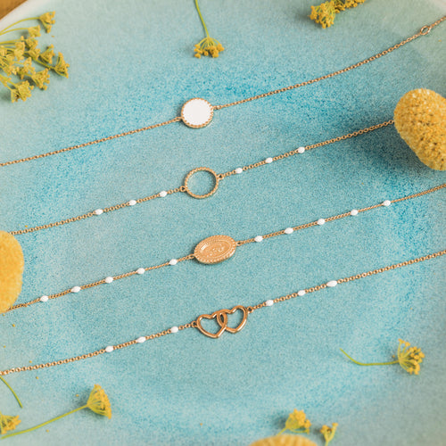 Flower Bracelet - White