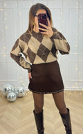 Jersey Rombos Solenea - Chocolate
