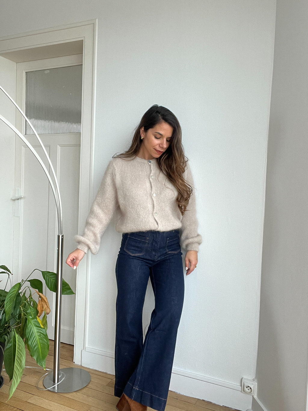 Bianca Taupe Wool Knitwear