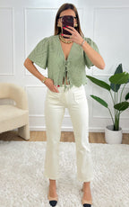 Blusa De Encaje Soraya - Verde Salvia