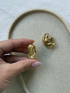Boucles D’Oreilles Vintage - Créoles Tressées Dorées