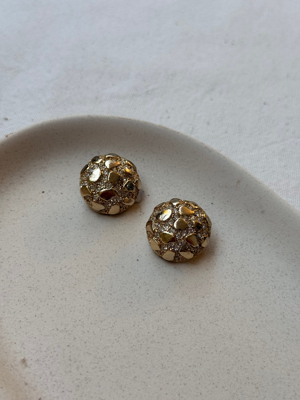 Vintage Earrings - Gold Nuggets