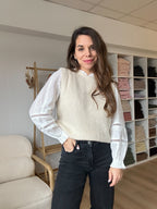 Adèle Ivory Sleeveless Sweater