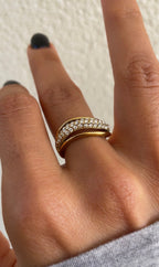 Wave Gems Ring