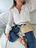 Blouse écrue brodée Maïwenn