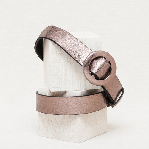 Tina Belt - Metallic Gray