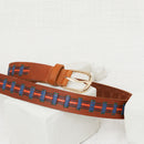 Noha Smooth Leather Belt - Hazelnut