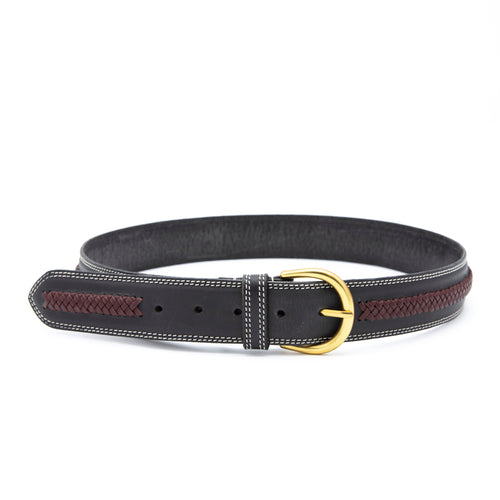 Valeria Belt - Black & Burgundy