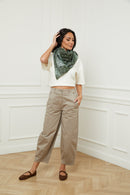 Étole Patchwork Vert