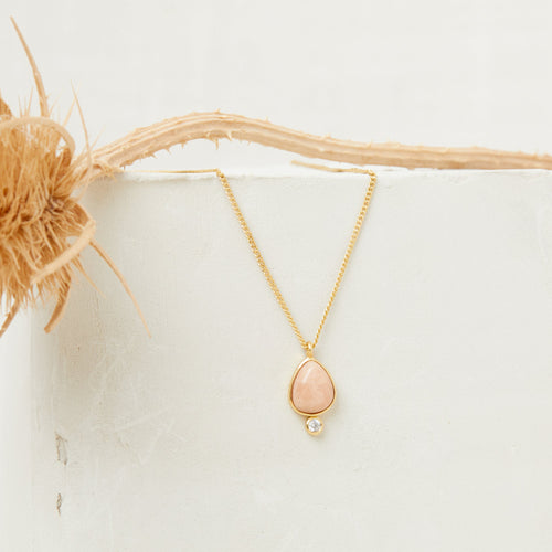 Simona Necklace - Orange Amazonite