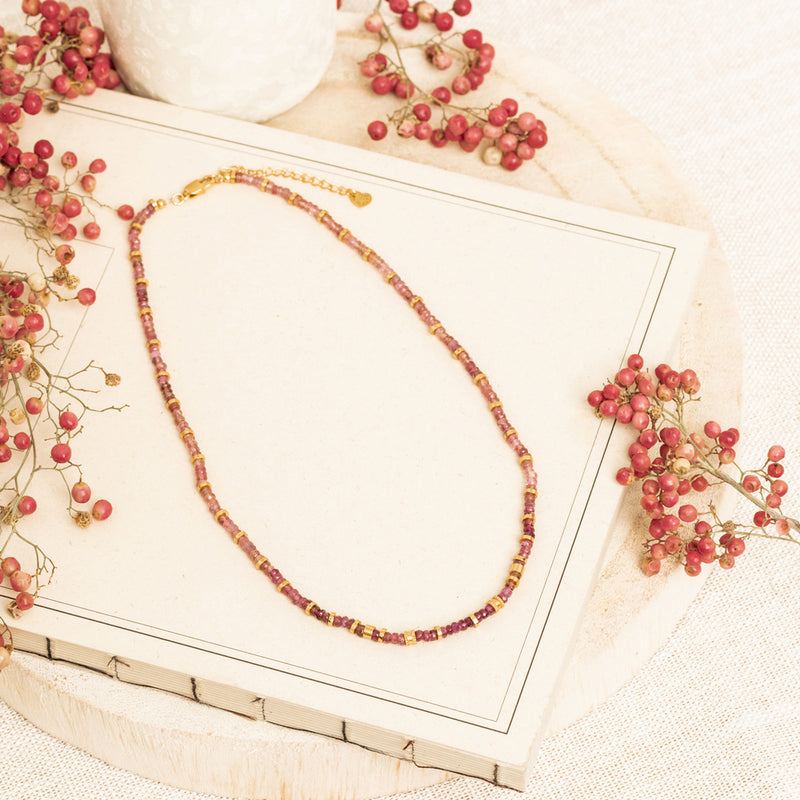 Keya Necklace - Pink Tourmaline