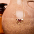 Rafaelle Necklace - Raspberry Quartz