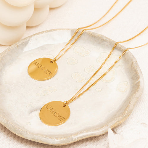 Collar Metal Contigo - Oro